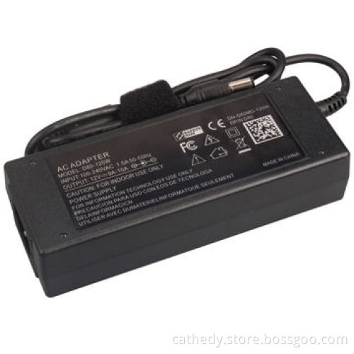 AC adapter, output 12V, 9-10A with factory price, 5.5x2.5/2.1mm